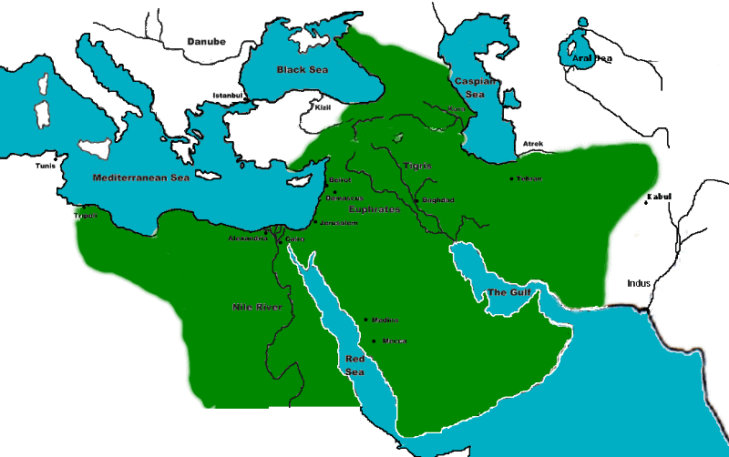tripoli libya map. Arab Empire west to Tripoli