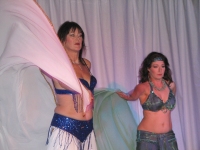 Dancers with veil. Dancers with veil.